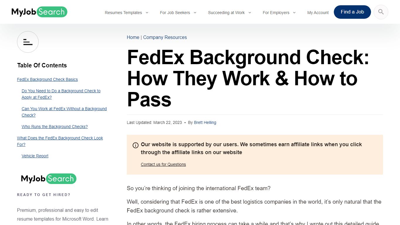 FedEx Background Check: How They Work & How to Pass [2023] - My Job Search